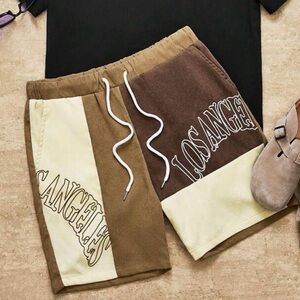 Los Angeles Colorblock Athletic Shorts SMALL